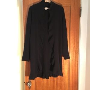 Cashmere ruffled cardigan from White + Warren